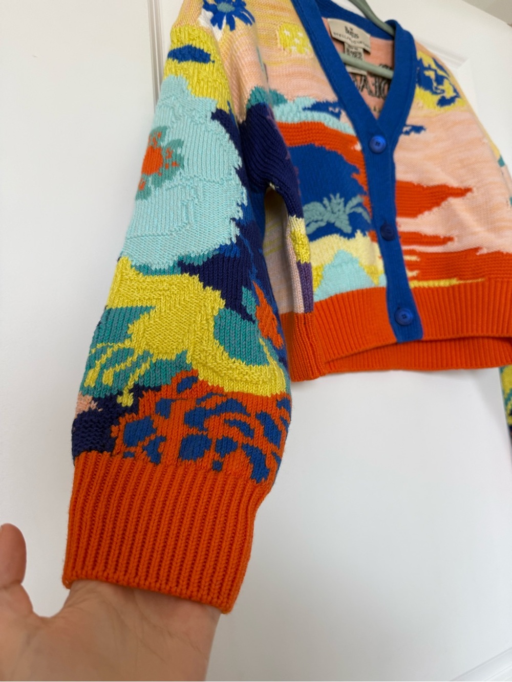NWOT STELLA MCCARTNEY The Beatles Get Back Cropped Intarsia Cardigan $1,395 M - Picture 6 of 11